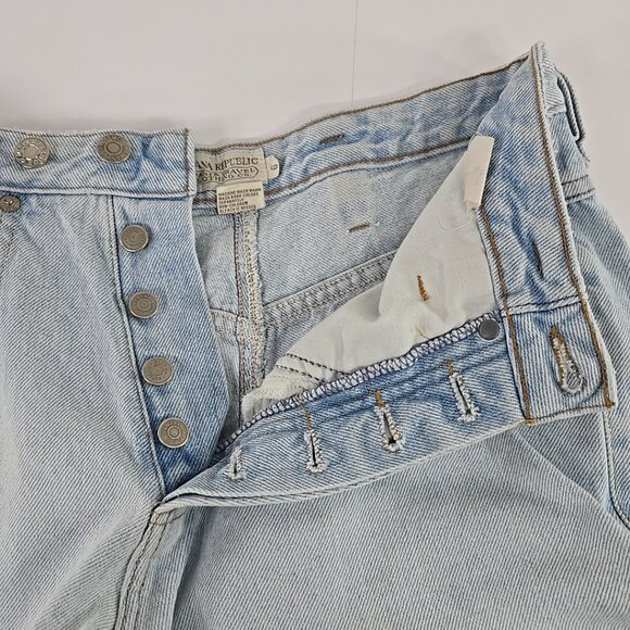 VINTAGE 90S BANANA REPUBLIC SAFARI & TRAVEL MOM JEANS WOMEN'S SIZE 6 (27W x 31L) - Picture 10 of 16